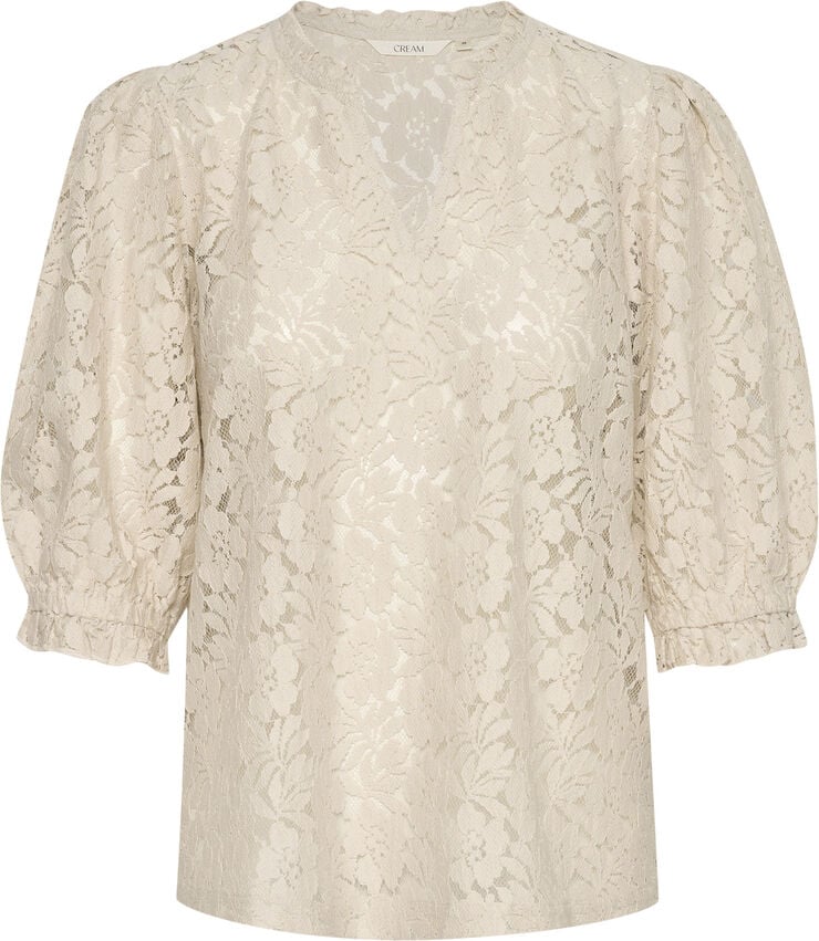 Cream CRKaspis Lace Blouse Ancient scroll