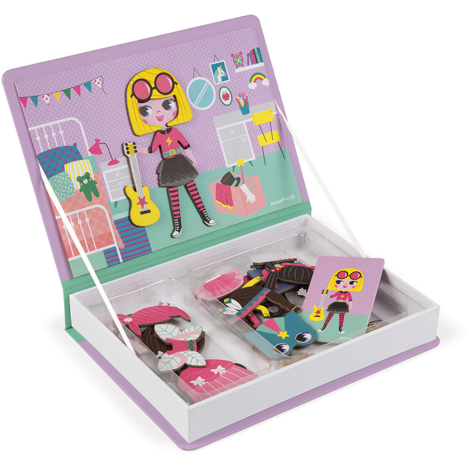 Janod Magnetibook - Verkleedfeest Meisjes