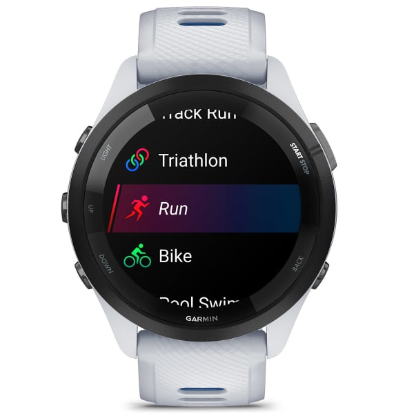 Montre cardio GPS GARMIN FORERUNNER 265 WHITESTONE