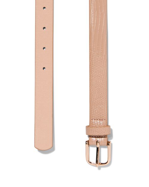 ceinture femme à imprimé animal 2,3cm beige