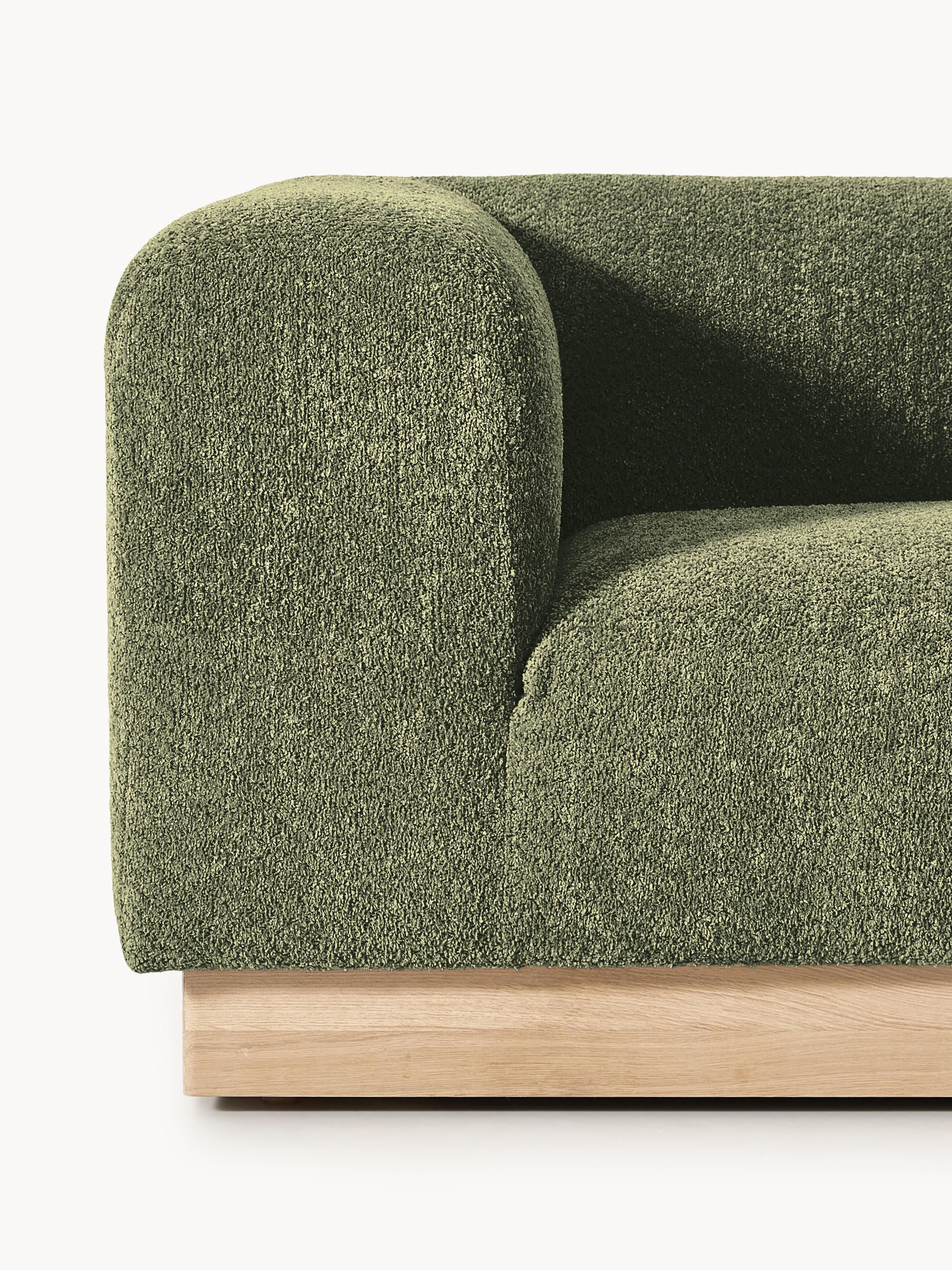 Modulaire bank Natalie (3-zits) van teddy-bouclé