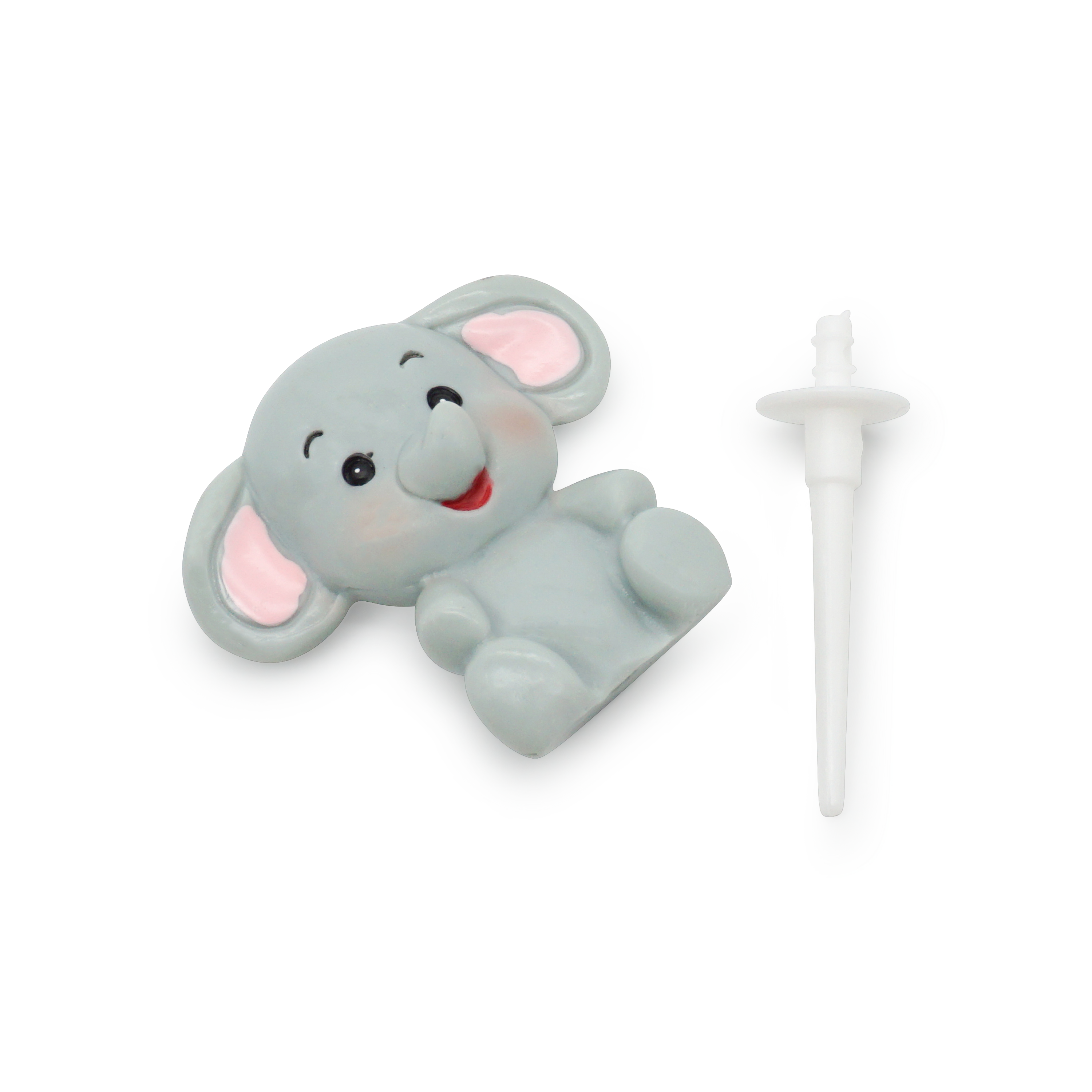 Kuchenstecker Weichkeramik Safari Kinder Tortenstecker Topper Dekoration für Torten - Elefant