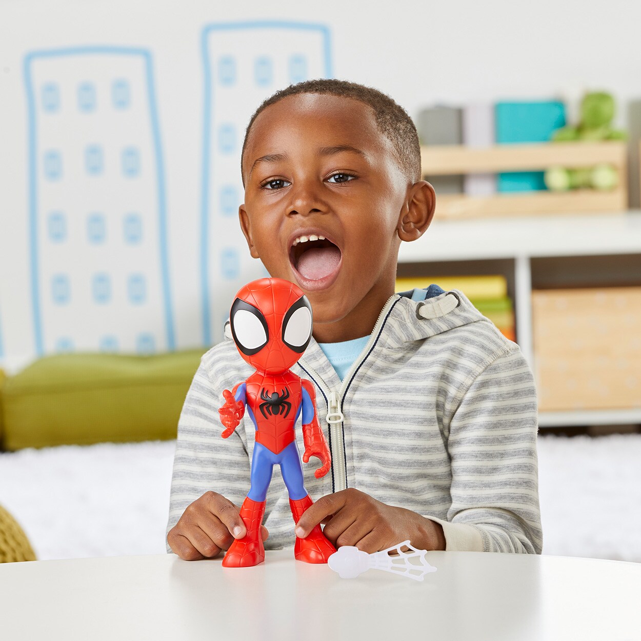 Hasbro Marvel Spidey and His Amazing Friends supergroßer Spidey Mehrfarbig Spielfigur