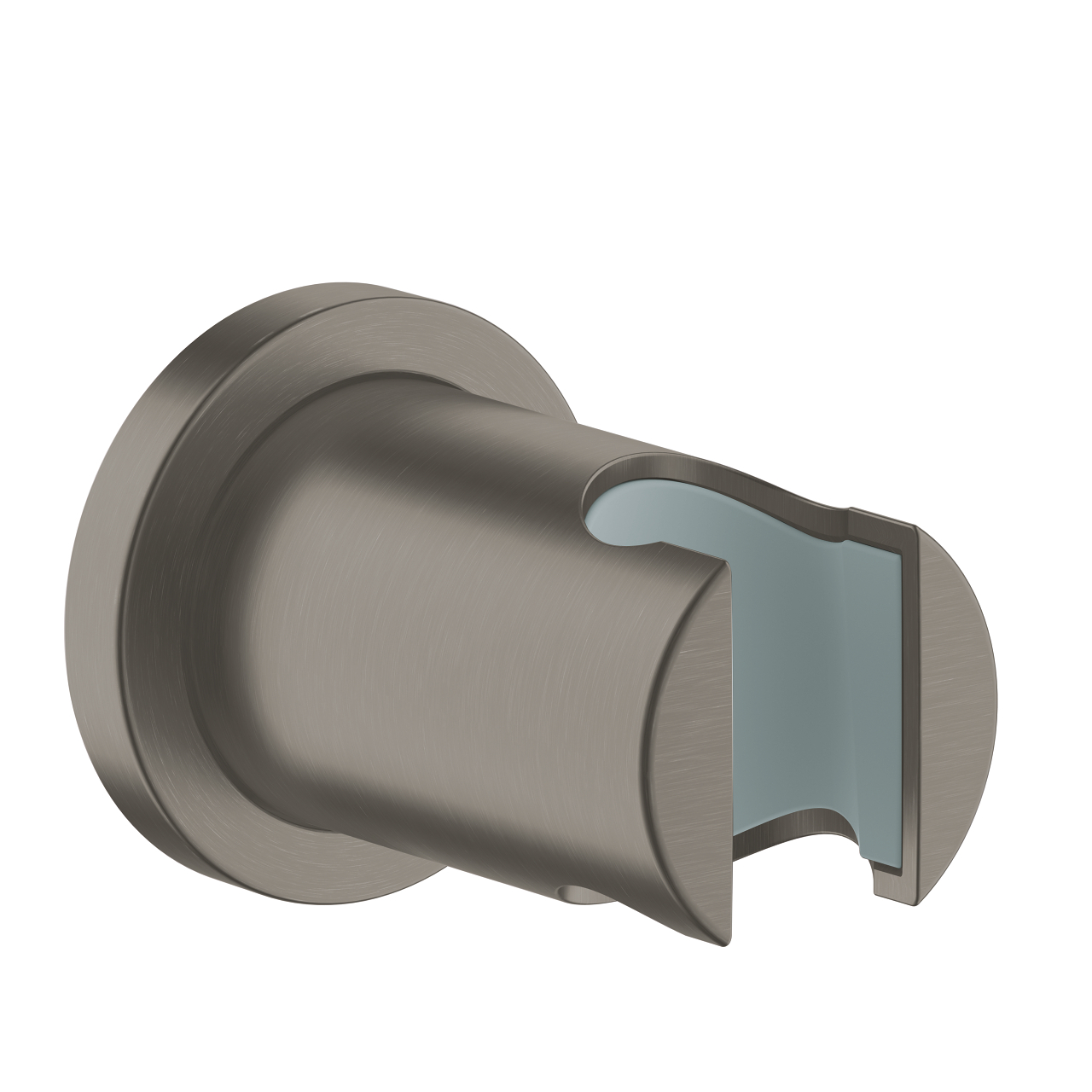 Grohe Rainshower wandhouder met ronde rozet brushed hard graphite