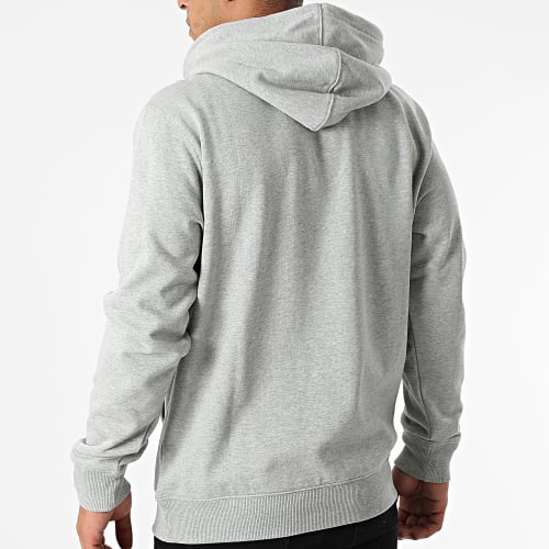 Sweat Capuche Core Logo A2BJH Gris Chiné