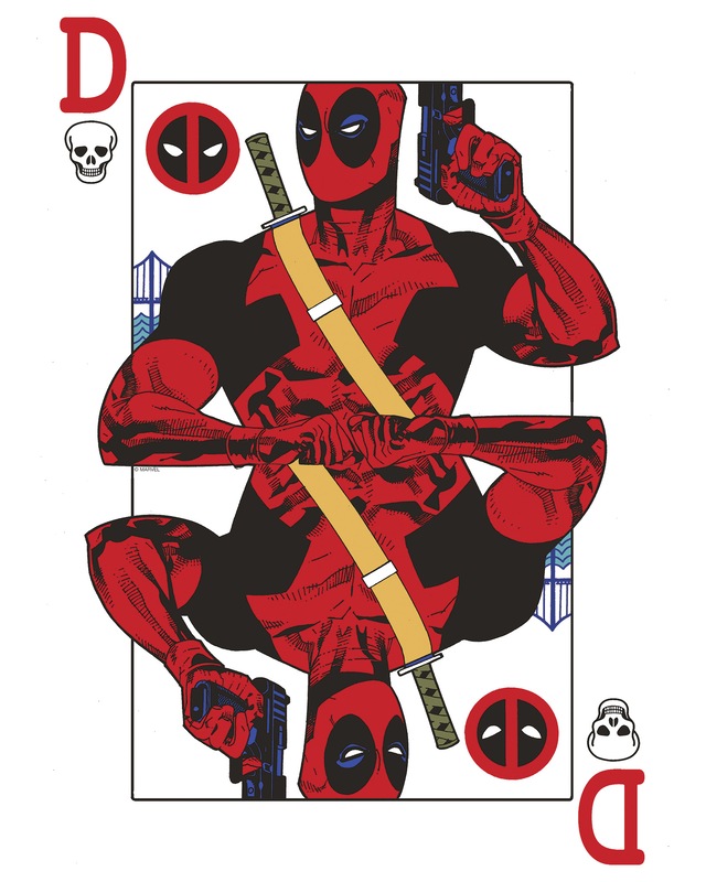 Komar Wandbild »Marvel Deadpool Jack of all Trades« Disney Set, 1 Stk. tlg. 40 x 50 cm (Breite x Höhe) - Kinderzimmer, Dekoration
