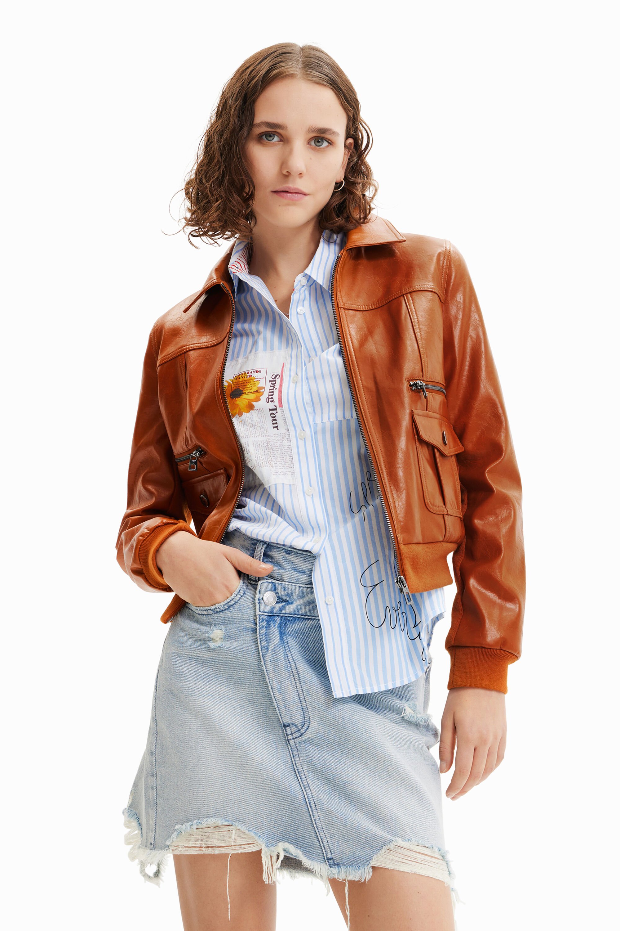 Veste rétro poches