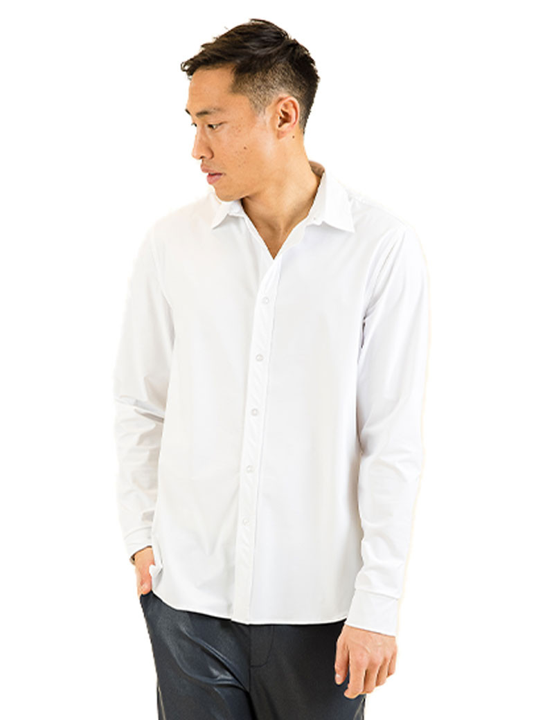 HBT BASICS | LORD CHEMISE HOMME BLANC