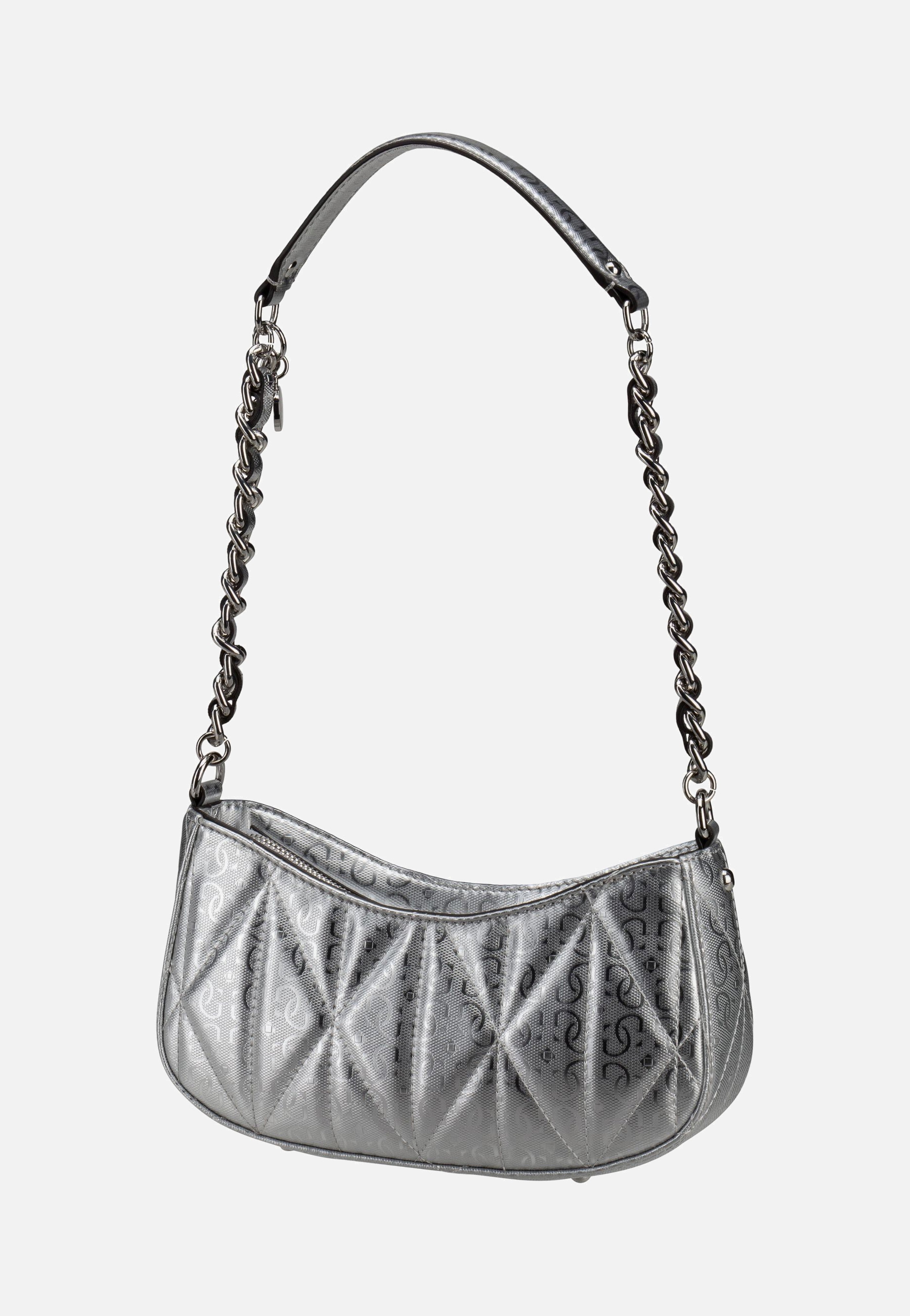 Aldina Top Zip SHB 63170 Silver - Abendtasche