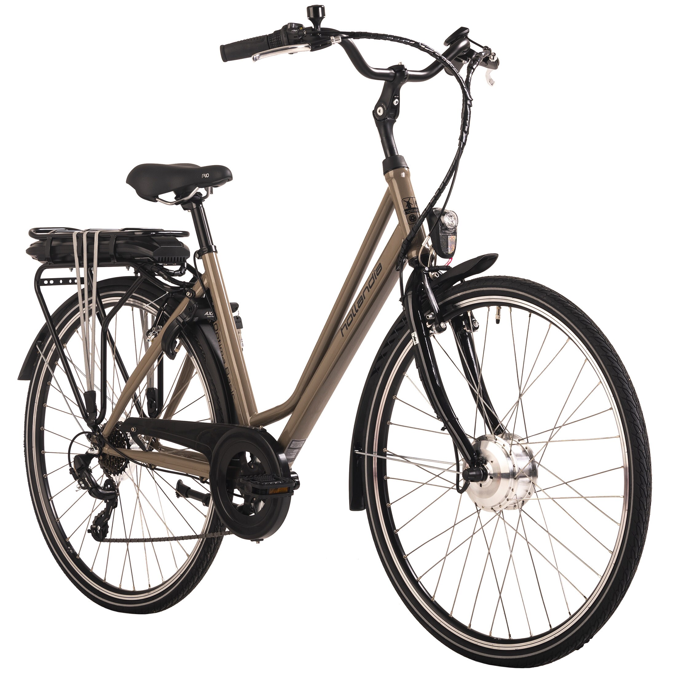 Hollandia E-Citybike Damen 28'' Optima Basic Braun 7 Gänge
