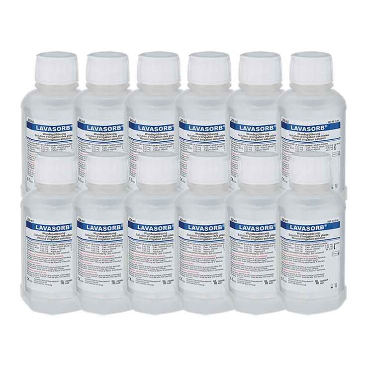 Lavasorb Wundspüllösung, 12X250 ml