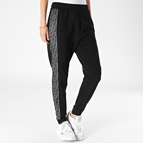 Pantalon Jogging Femme A Bandes 3LPP54 Noir
