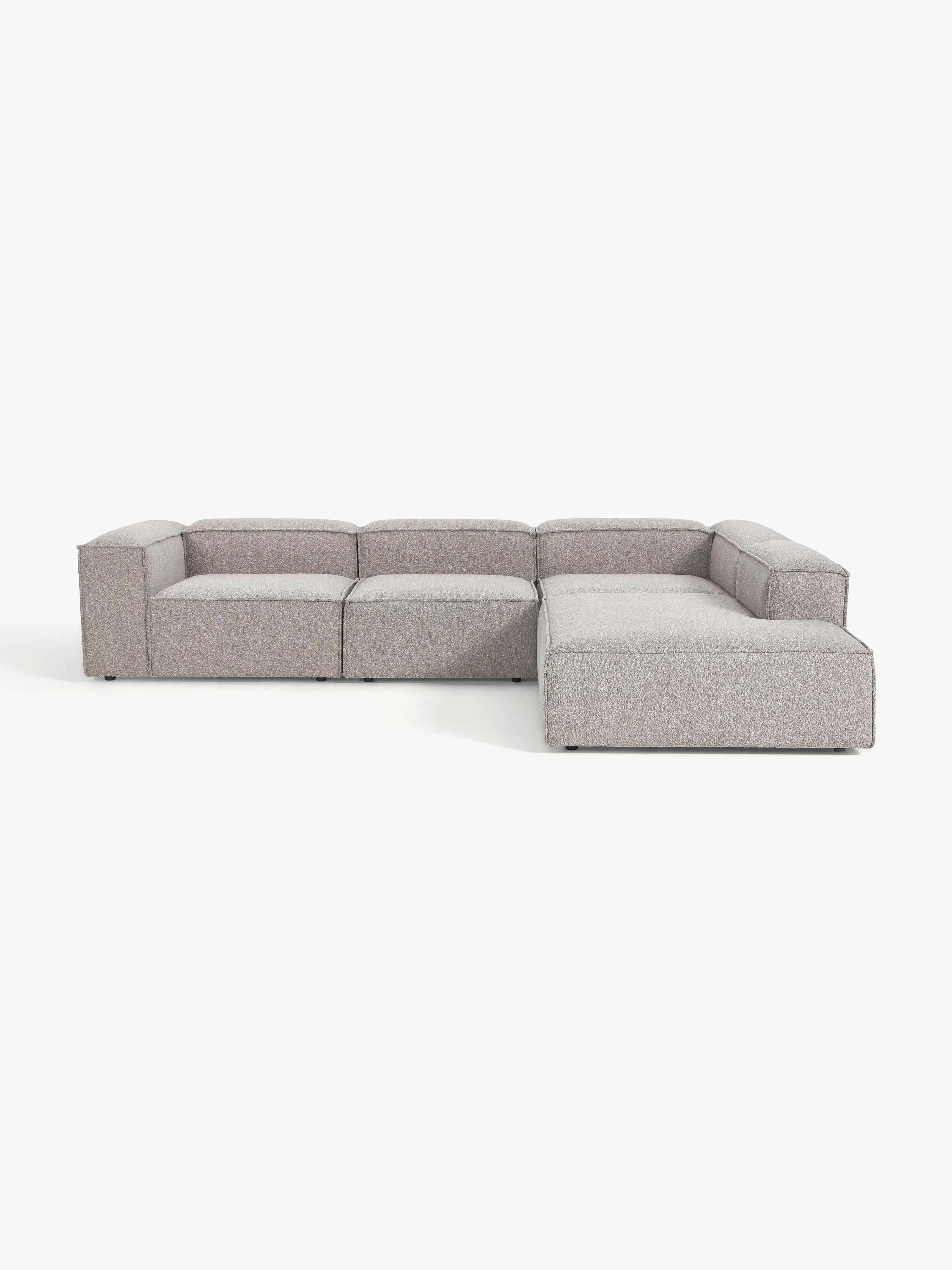 Bouclé modulaire XL hoekbank Lennon (4-zits)