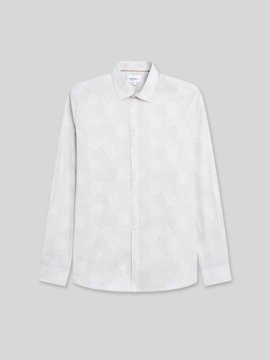 Chemise extra-slim stretch fantaisie