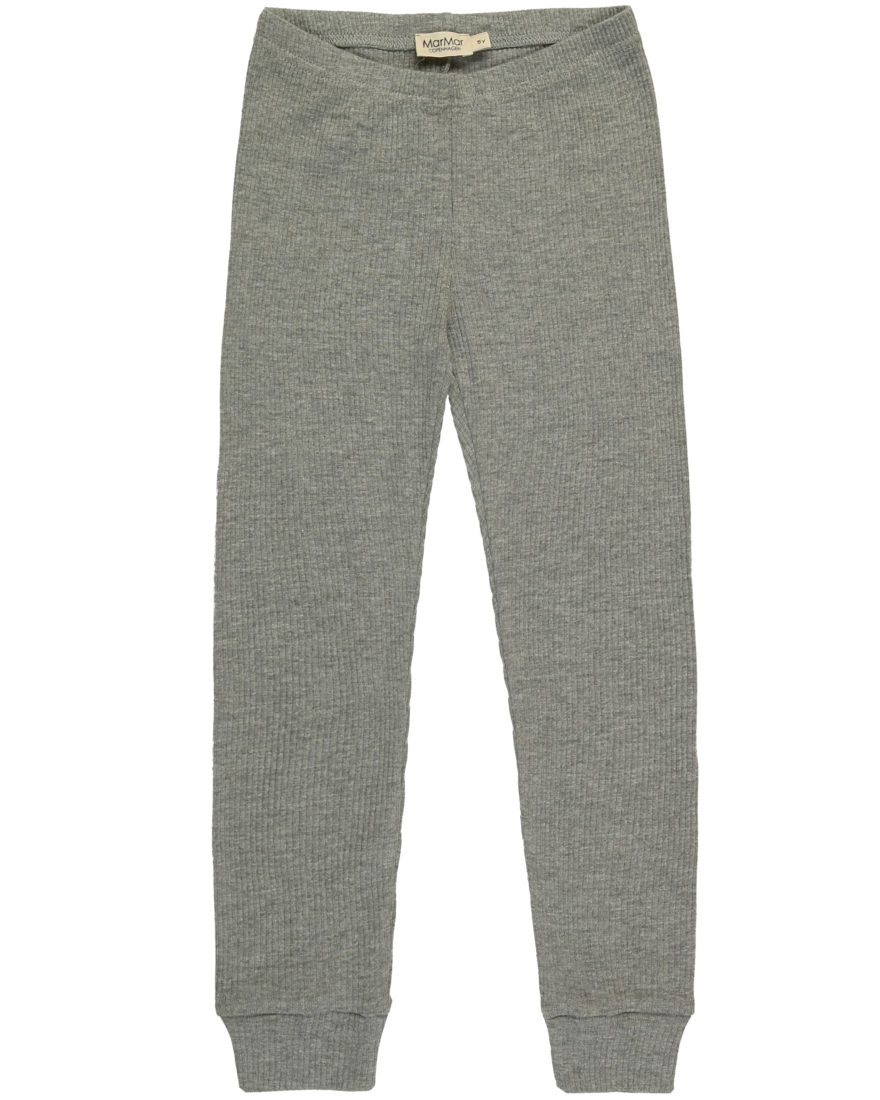 Schlafanzug lang PLAIN RIB in grey melange