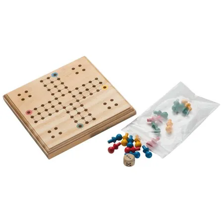 Macma Ludo Spiel aus Holz Reisespiel