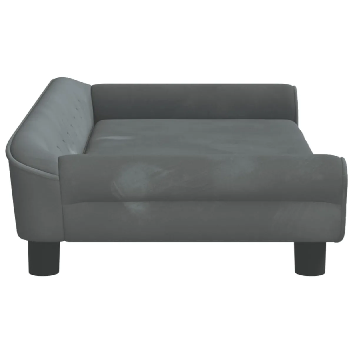 Vidaxl Canapé pour enfants gris foncé