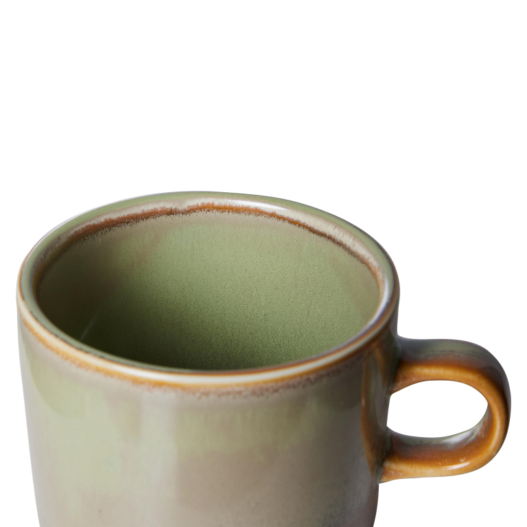 HKliving Chef Ceramic kop en schotel rustic blue