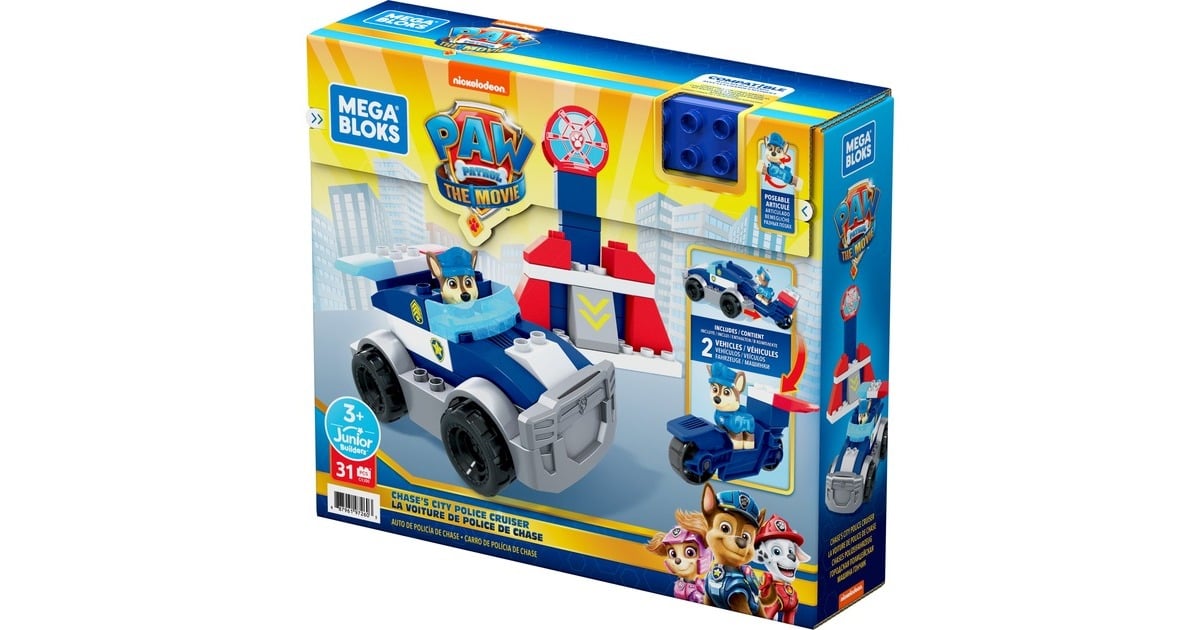 MattelPAW Patrol: The Movie - Chase’s City Police Cruiser Set Constructiespeelgoed