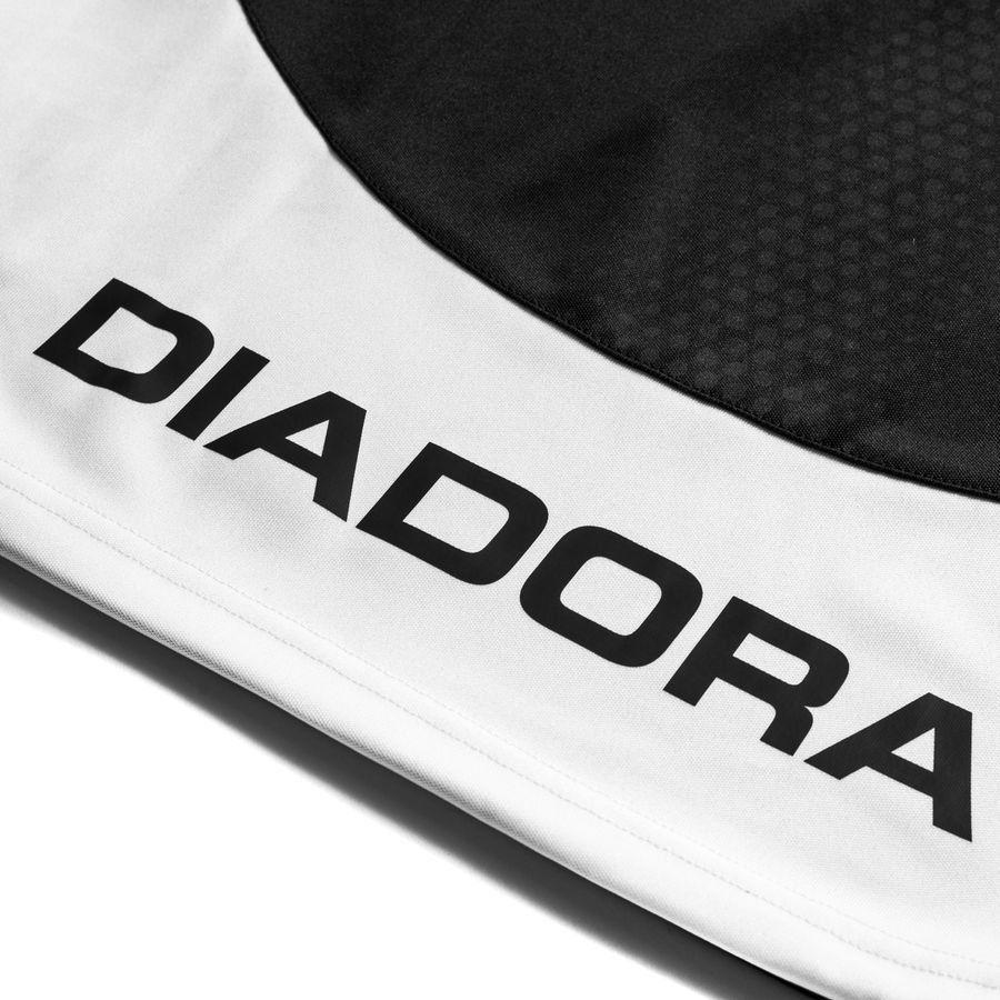 Diadora Maillot d'Entraînement Equipo 1/2 Zip - Noir/Blanc