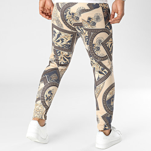 Pantalon Jogging Beige Bleu Renaissance