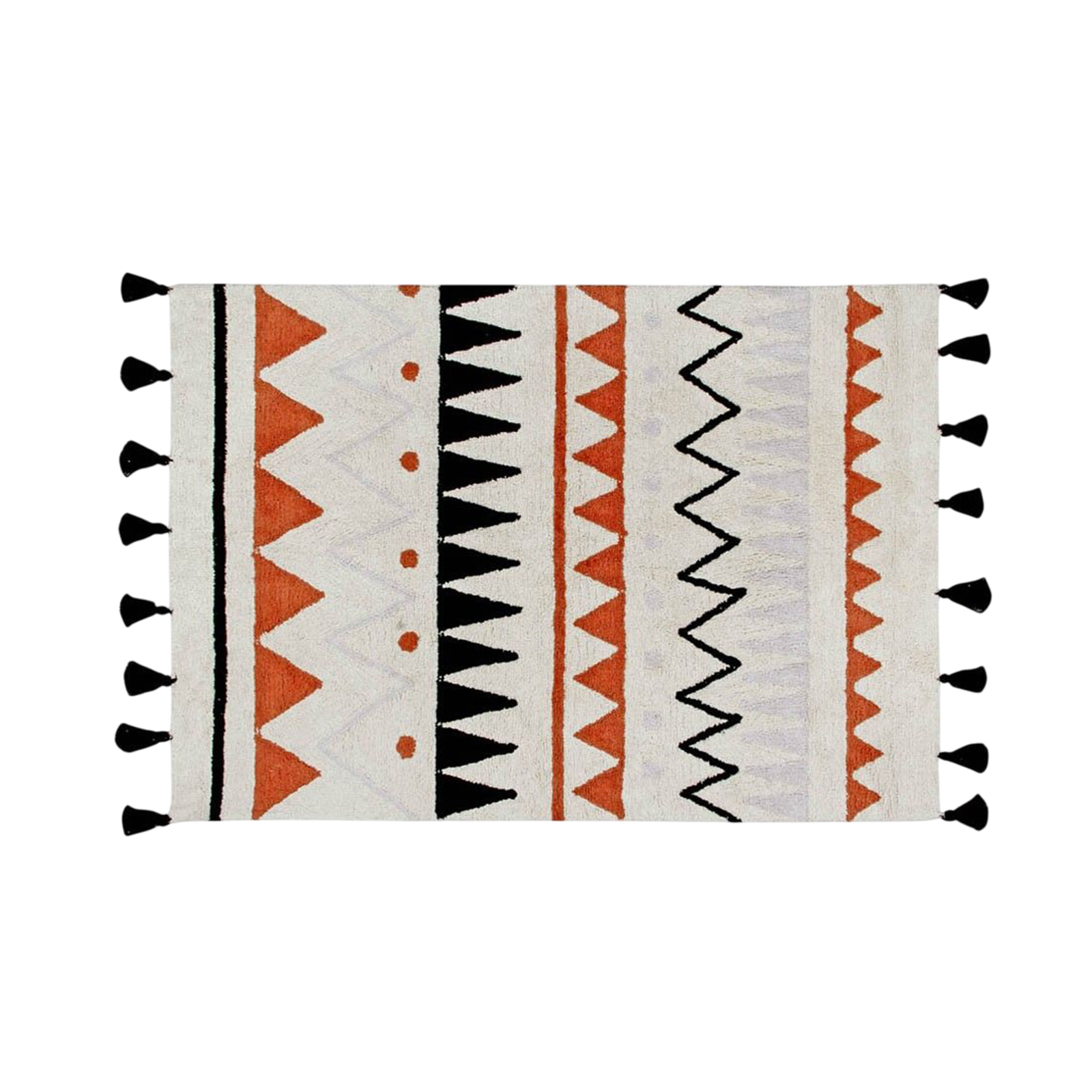 Teppich Azteca Natural-Terracota -L