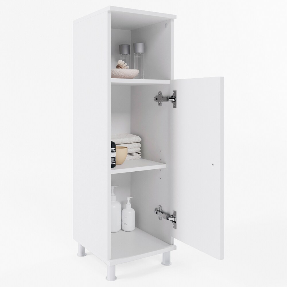 VICCO Badschrank FYNN Weiß - Midischrank Badezimmer Regal Badregal Badmöbel