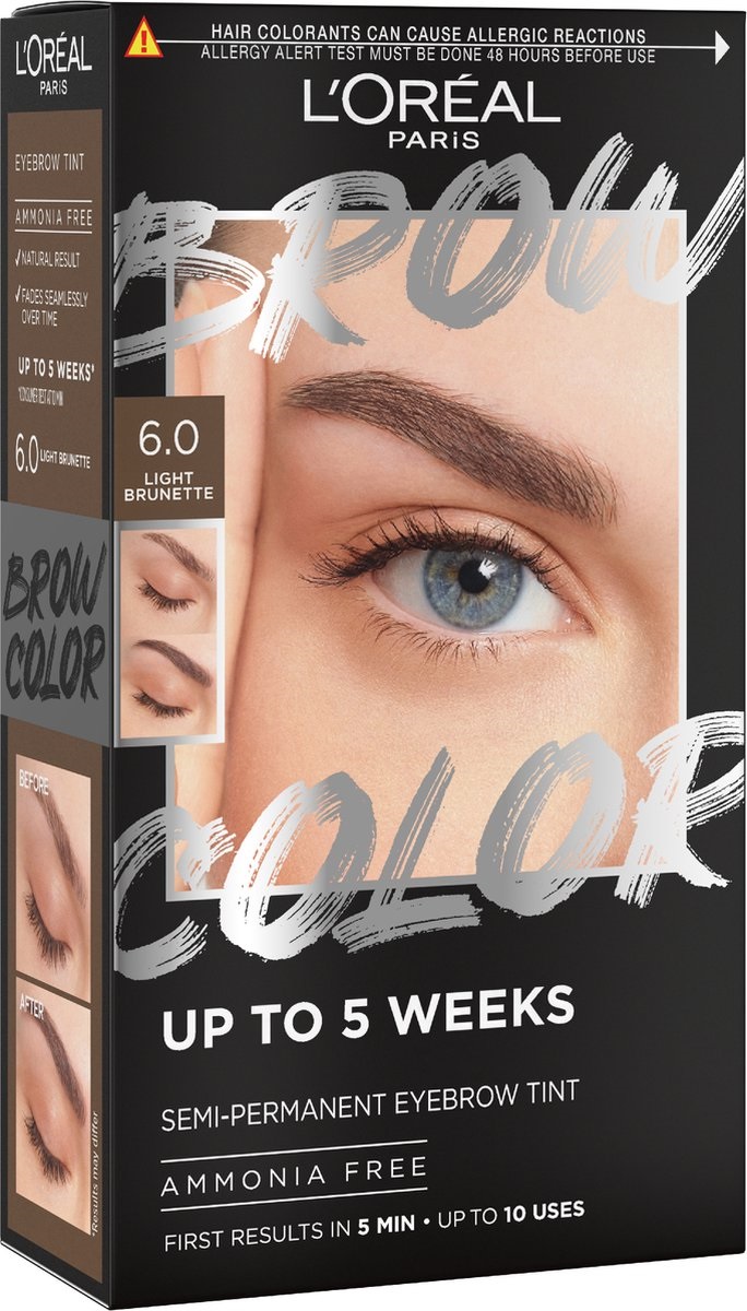 L’Oréal Eyebrow Brow Tint Kit 6.0 Light Brunette (1 stuk)