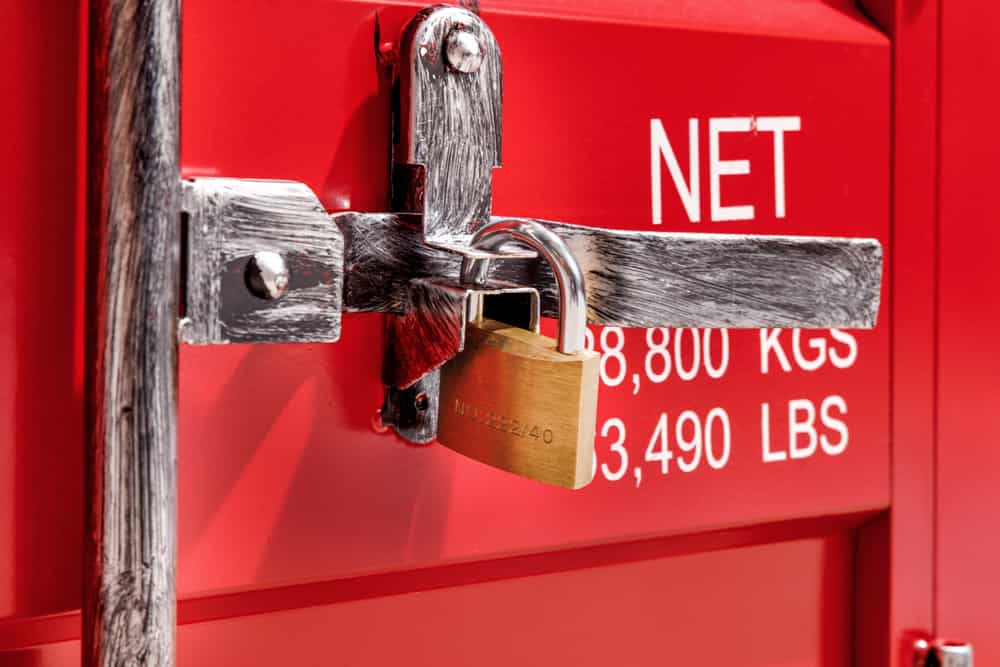 Container-Schrank GLOBETROTTER 80cm rot Metall Aktenschrank mit Flügeltüren