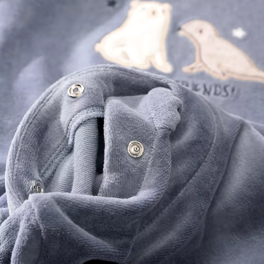 Staccato Strampler+Shirt sea blue