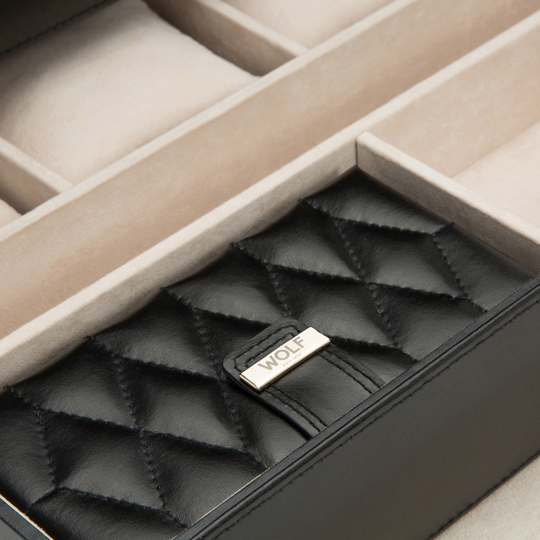Wolf 1834 Caroline Schmuckbox XL Schwarz