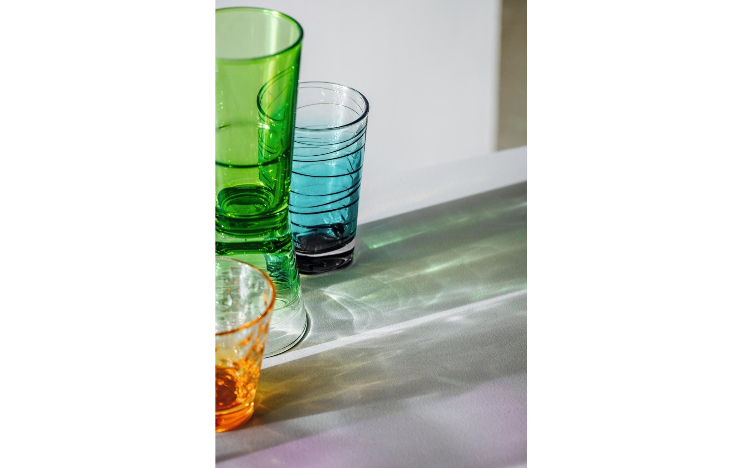 Trinkglas Vario Struttura 280 ml, 6 Stück, TürkisGläser-Set