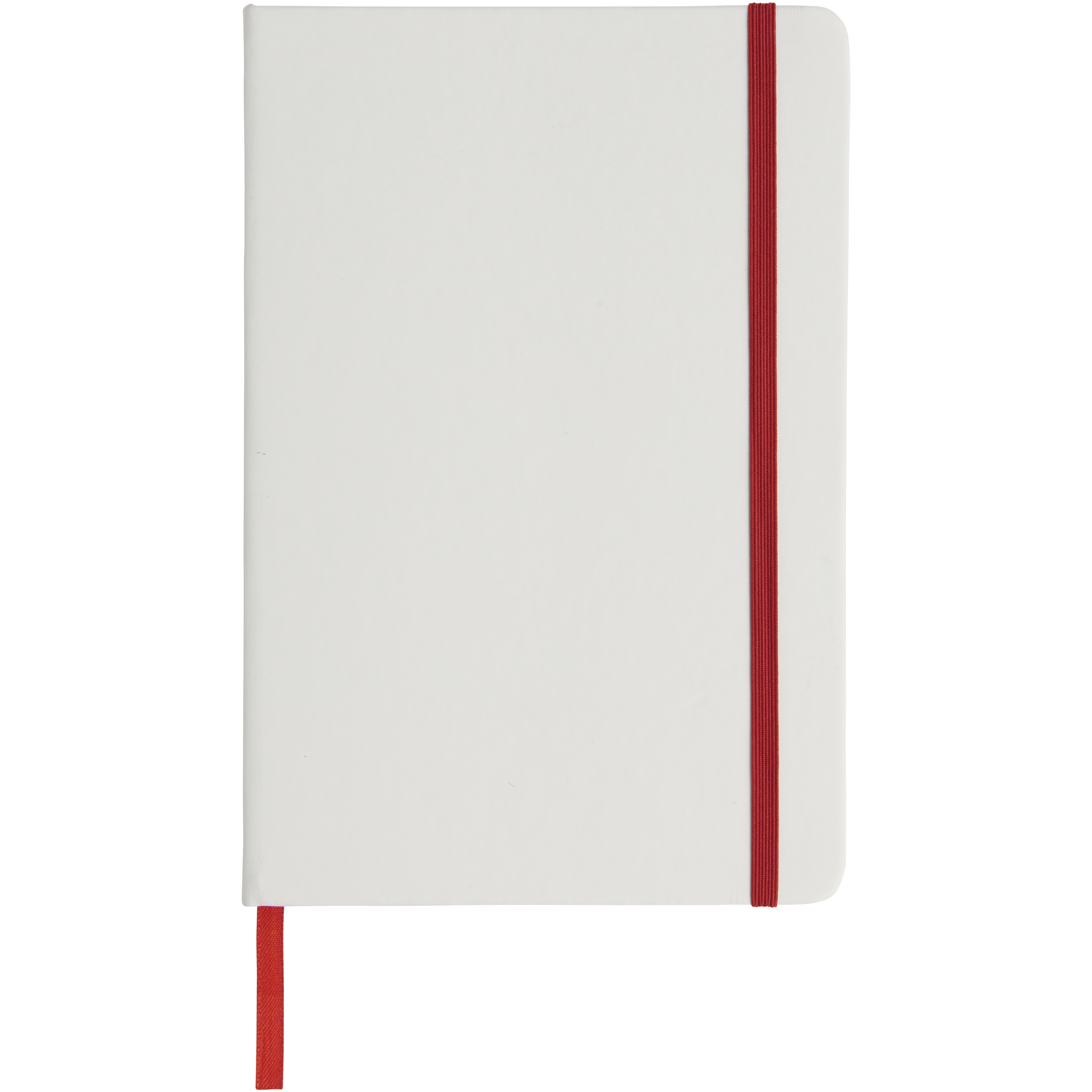 EgotierPro 107135 - Carnet de notes blanc A5 Spectrum avec élastique de couleur