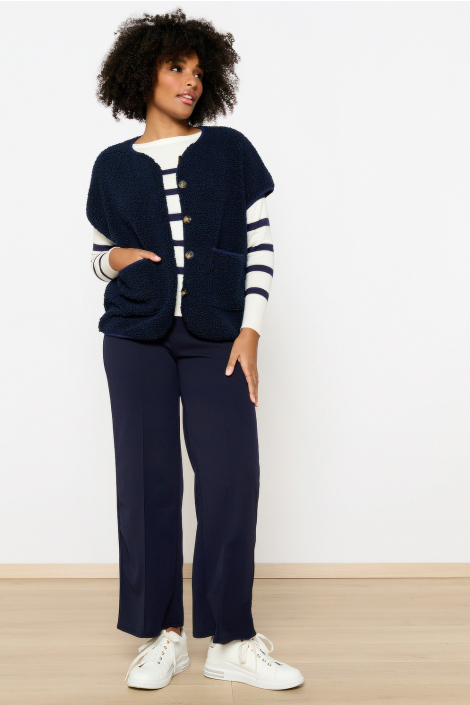 LolaLiza blauwe dames gilet