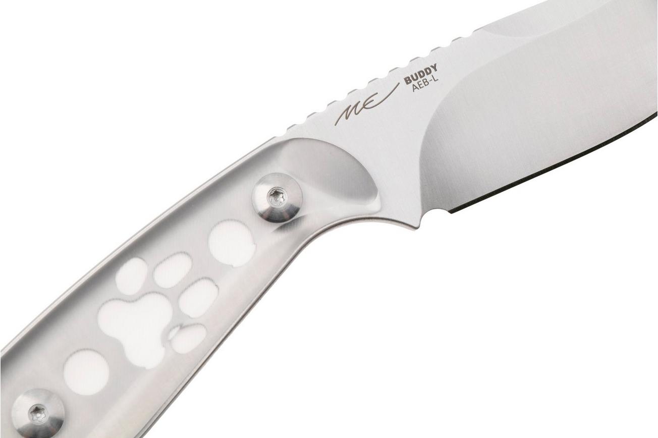 Kizer Buddy 1081A4 Satin AEB-L, Acrylic, vaststaand mes, Maksim Epifantsev design