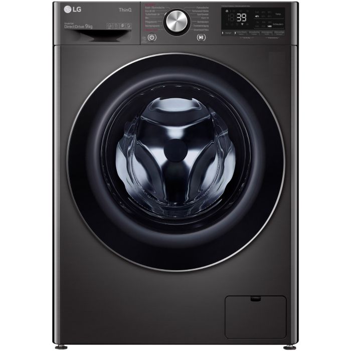 LG Waschmaschine F4WV709P2BA Metallic Black Steel