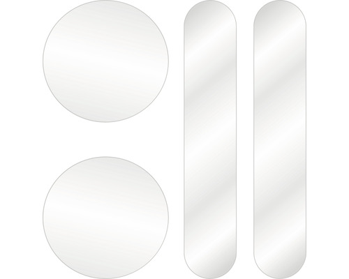 Reflecterende stickers met stippen en strepen, 75x80 mm