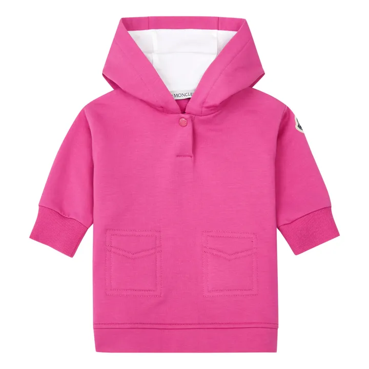 Moncler Robe Hoodie Unie | Rose fuschia