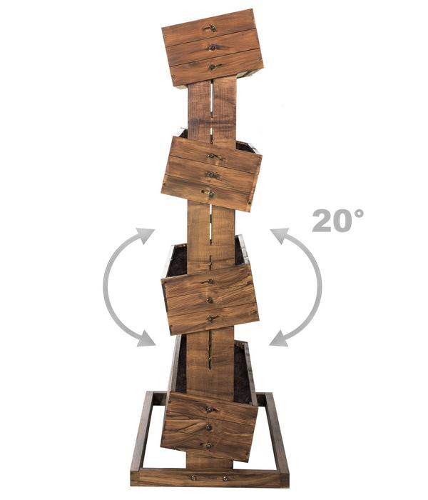 Hecht Vertikales Holz-Hochbeet Cube 4, ca.