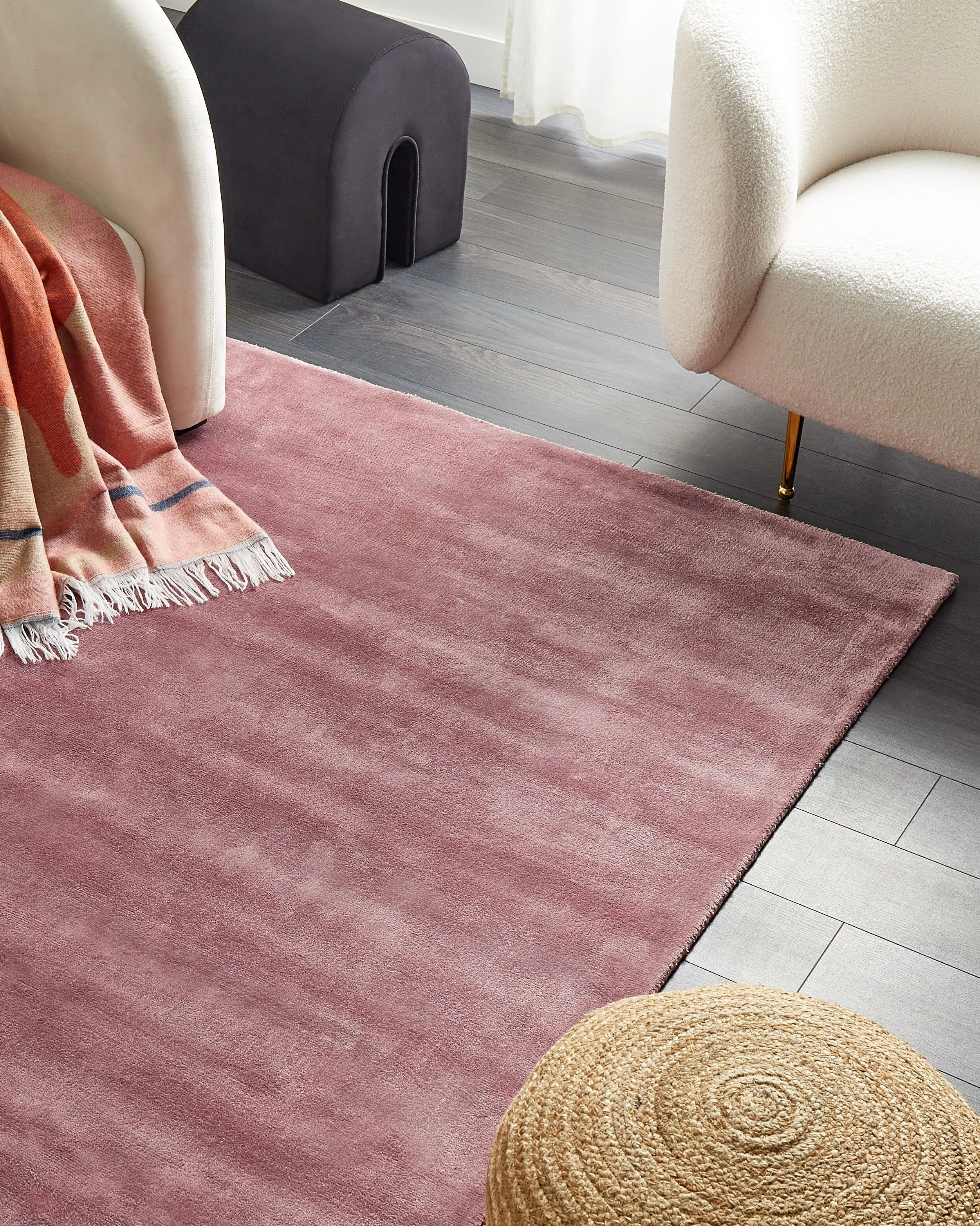 Vloerkleed GESI II Roze 160 x 230 cm Viscose