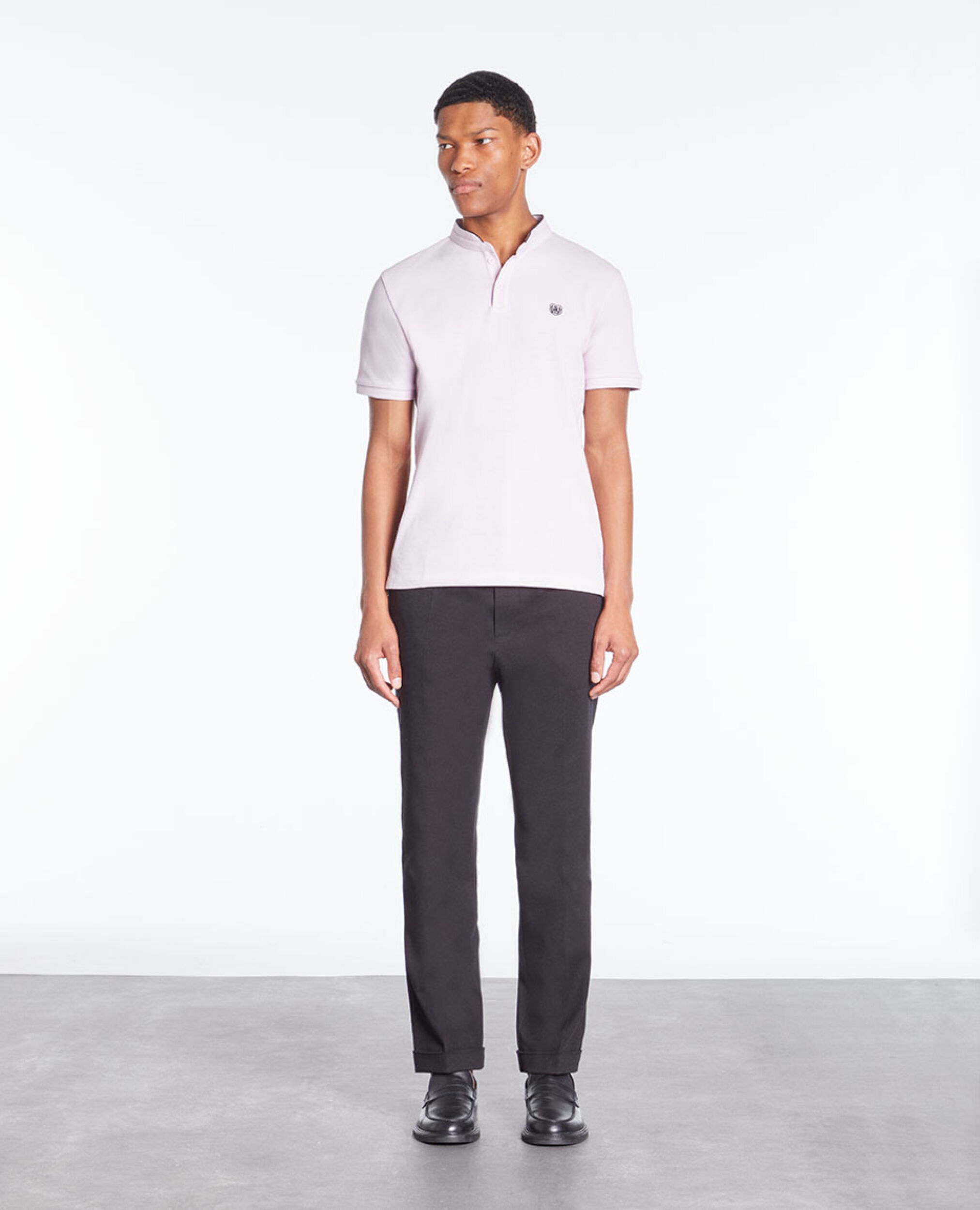 Polo rose en coton