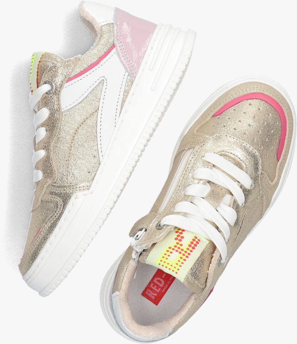 RED-RAG gouden red-rag lage sneakers 13292