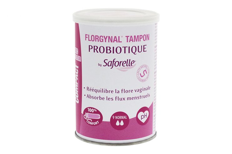 Florgynal 9 tampons avec probiotiques normal avec applicateur