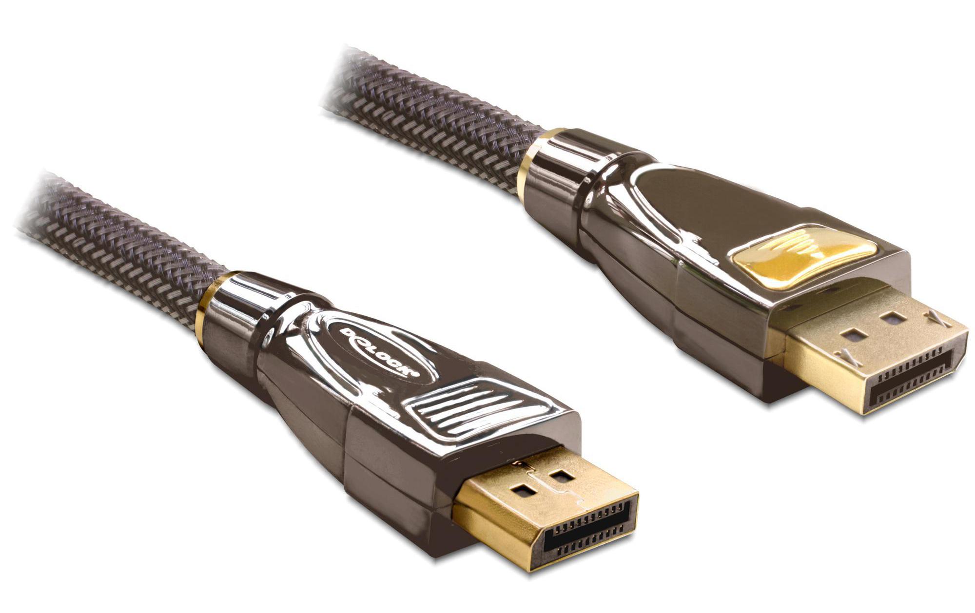Kabel DisplayPort - DisplayPort, 2 mKabel zur Übertragung von Bild- und Tonsignalen