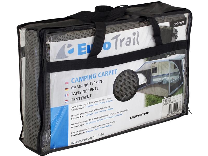 Eurotrail Zeltteppich Camptex 300 cm x 600 cm Bequemer Teppich für Campingausflüge