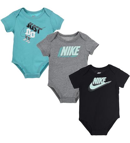 Nike Bodyer k/æ - Blåck - 3-Pak - Washed Teal