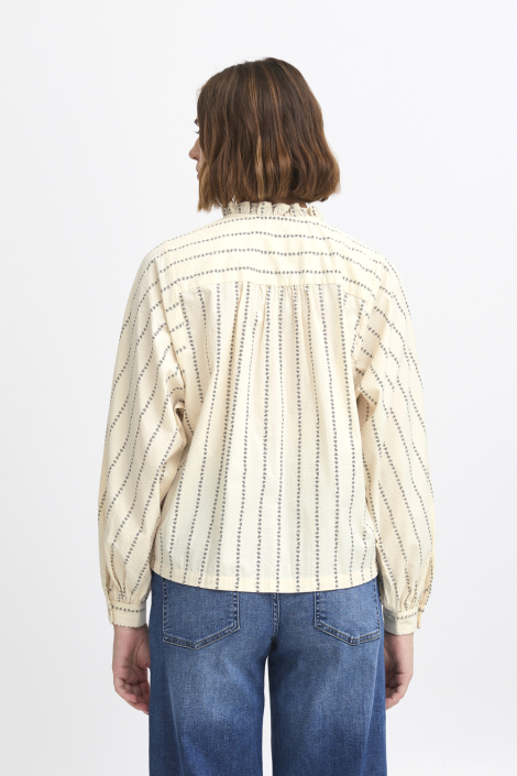 Ichi beige dames blouse