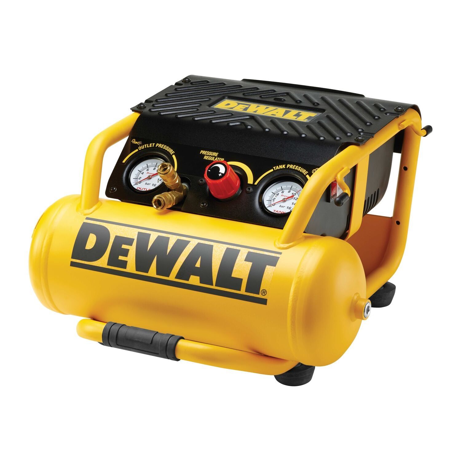 DeWALT DPC10RC Compressor 10L 2pk   10m slang