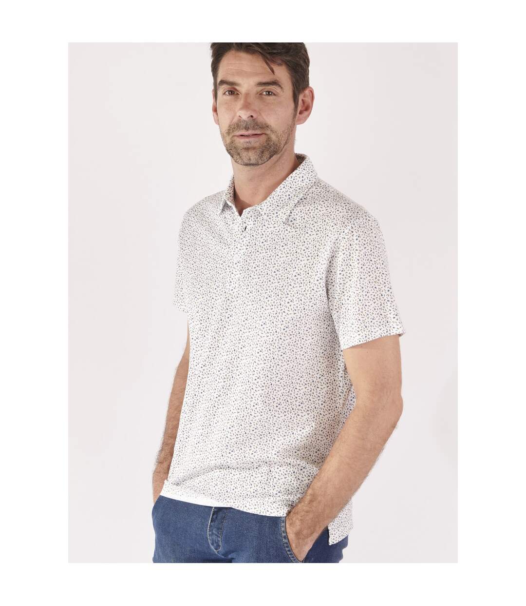 Polo imprime manches courtes