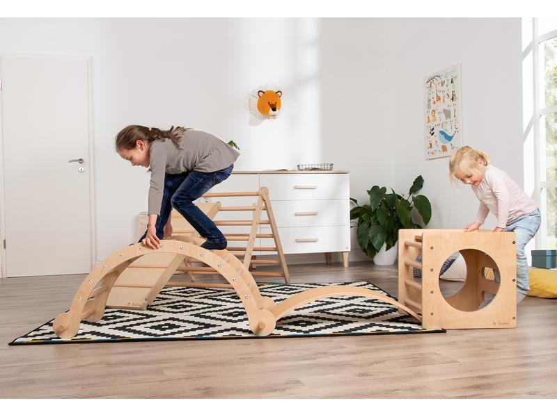 Pinolino Kletterbogen und Wippe Kari Massive Kletterwippe